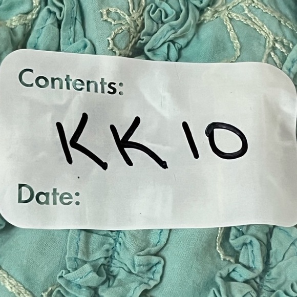 Sandy Starkman Vintage Women's Long Sleeve Floral Embroidered Top Blue Size XL - Picture 13 of 15